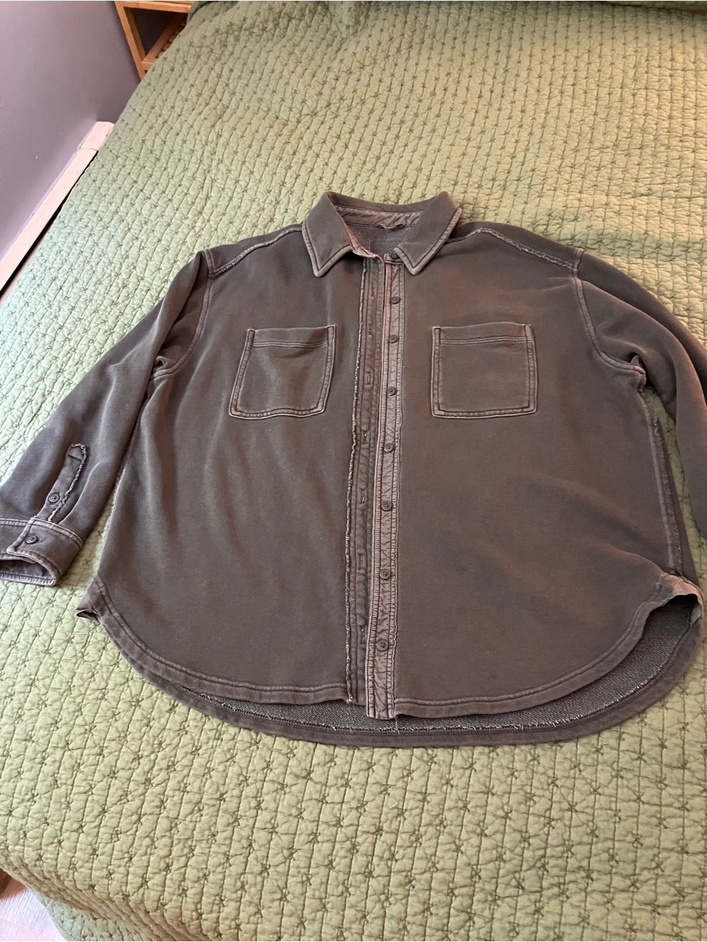 Washed Black Shacket